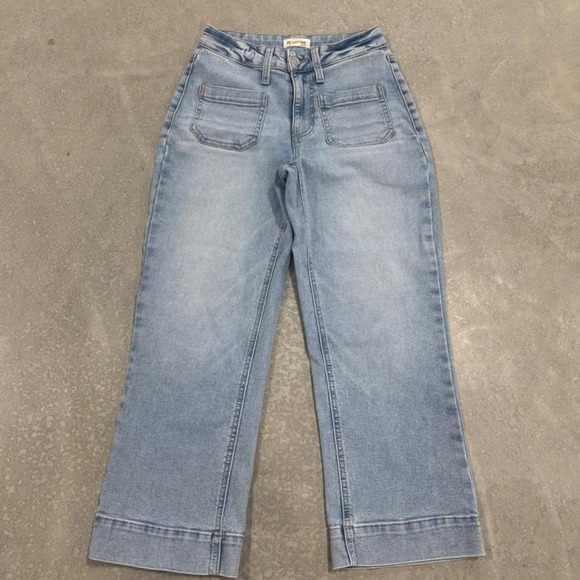 Maurices Denim - Maurices High Rise Straight Leg Blue Jeans Size 0